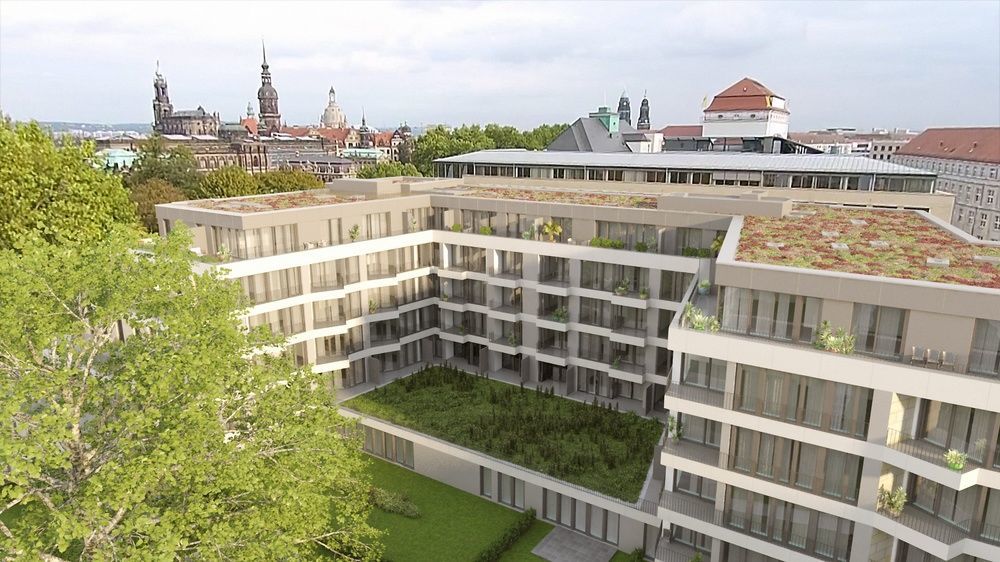 Residenz Am Zwinger Aparthotel Dresden Ngoại thất bức ảnh The new building of the university