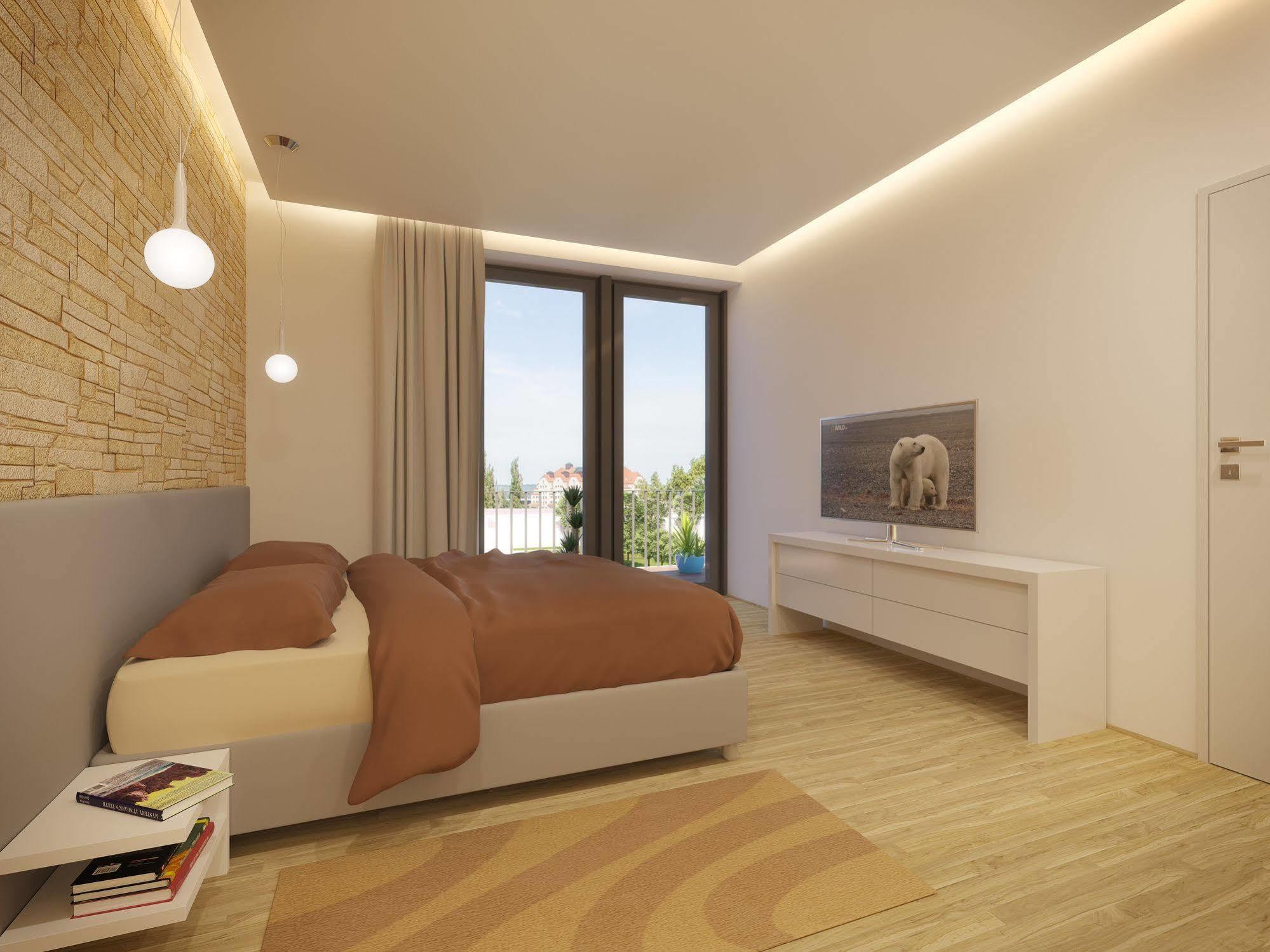 Residenz Am Zwinger Aparthotel Dresden Ngoại thất bức ảnh 3D rendering of a bedroom